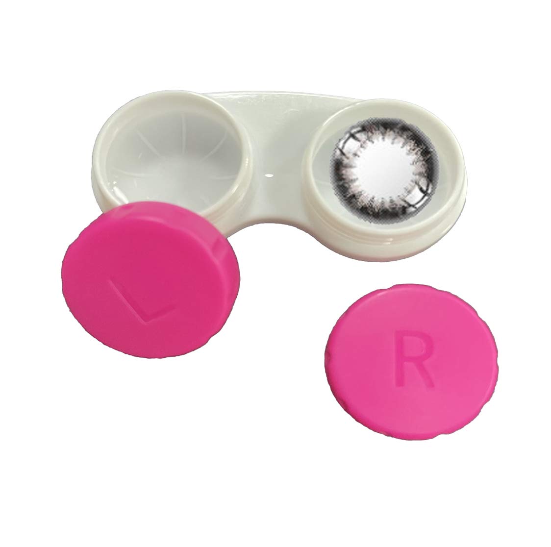 KISEER 12 Pack Colorful Contact Lens Case Box Holder Container Soak Storage Kit