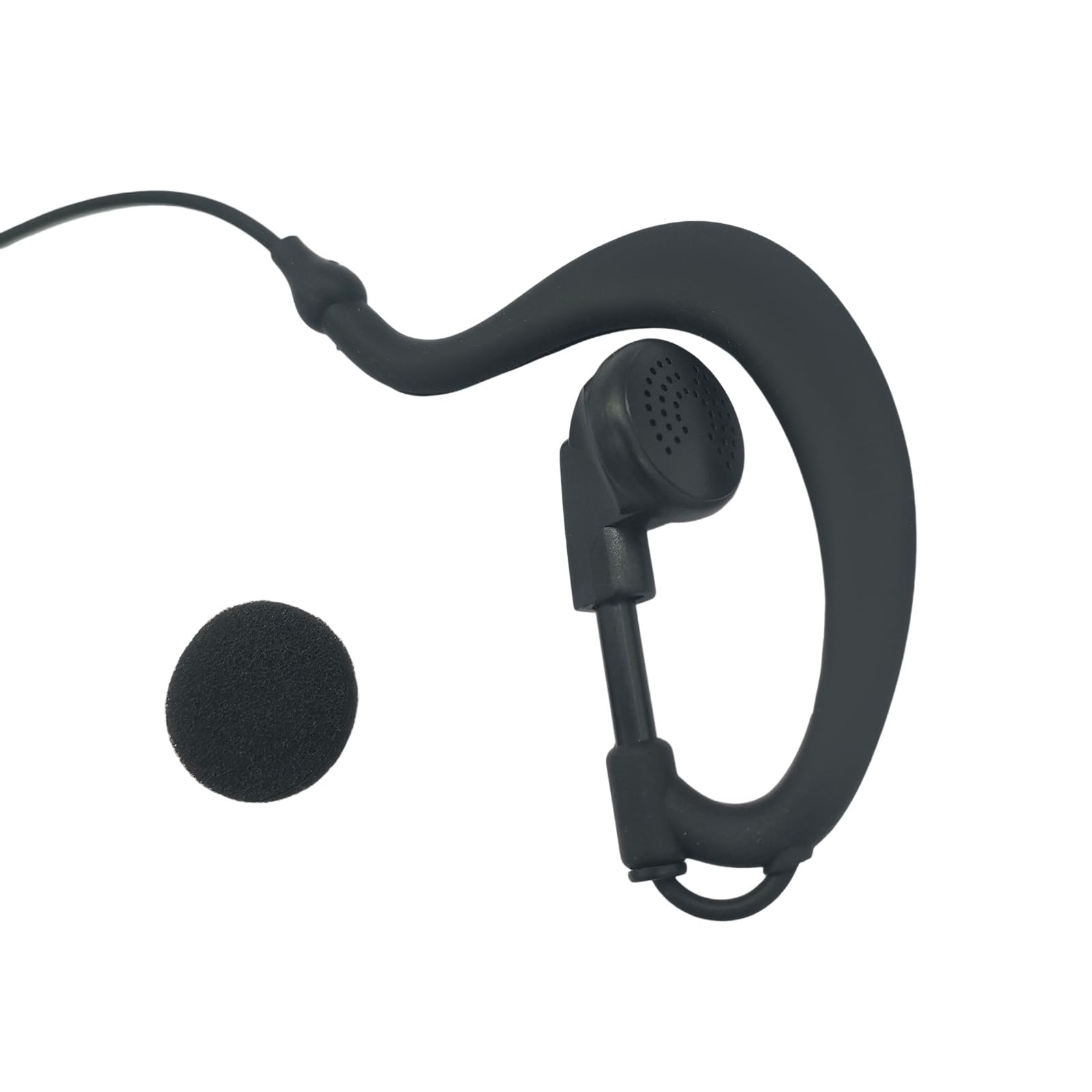 stdgove Two Way Radio Accessories 7 Pin Earpiece Ptt Headset Ear Piece with Mic Compatible for Baofeng uv 9r 9g pro Plus gmrs gmrs-9r uv9r uv-9r uv-9g gt-3wp Walkie Talkies(G Shape,2Pack)
