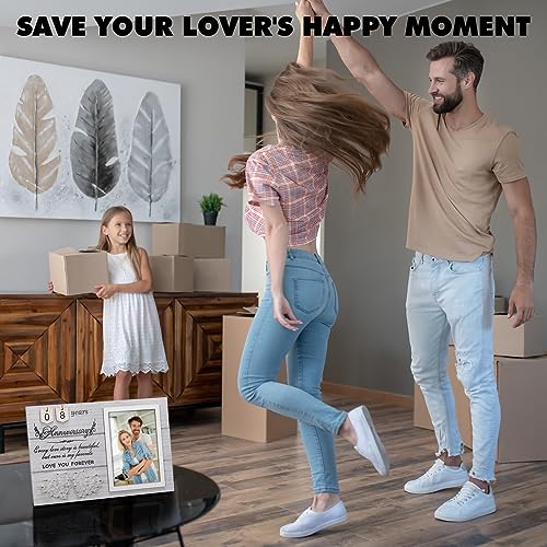 Wedding Photo Frames - Anniversary Picture Frame - Engagement Picture Frames,with Outstanding Sign "Every Love Story Is Beautiful But Ours Is My Favorite"1-99 Years Happy Anniversary Frame Gift