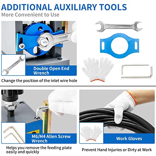 SENDUO Upgraded Replacement Wire Passing Wheel for Copper Wire Stripper Machine,Feeder Assembly Replacement Kit,Upgrade And Improve Wire Stripping Machine (Not the Spindle)
