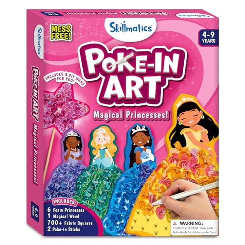 Skillmatics Art & Craft Activity - Poke-in Art Flower Bouquet, Mess-Free Sewing Art for Kids, Craft Kits, DIY Activity, Gifts for Girls & Boys Ages 4, 5, 6, 7, 8, 9