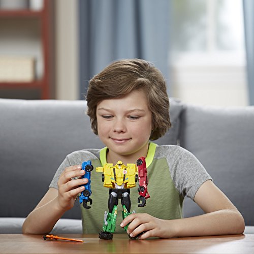 Transformers Toys Autobot Team Combiner Pack - 4 Figure Gift Set – Combine into a Super Robot - Age 6 and Up - 8.5 inch (Amazon Exclusive)