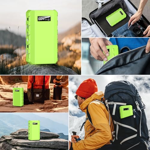 Portable Solar Generator with Panel, 24000mAh Portable Power Station with 30W Solar Panel, Lithium Battery Power 110V/88Wh AC, DC, USB QC3.0 for Home Camping Emergency Backup