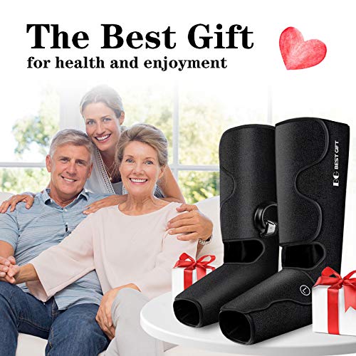 Foot and Leg Massager with Heat, Best Gifts for Mom, Dad, Women, Men and Elder, Foot and Leg Air Compression Massager for Muscle Fatigue