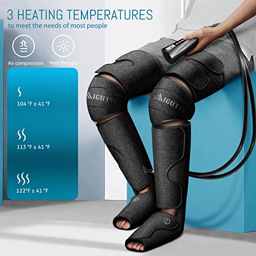 AICUTTI Christmas Gifts for Women, Men, Air Compression Foot and Leg Massager with Heat Gifts for Dad, Mom from Daughter, Son, Gifts for Mothers Day, Fathers Day, Birthday, Helps for Swelling, Edema