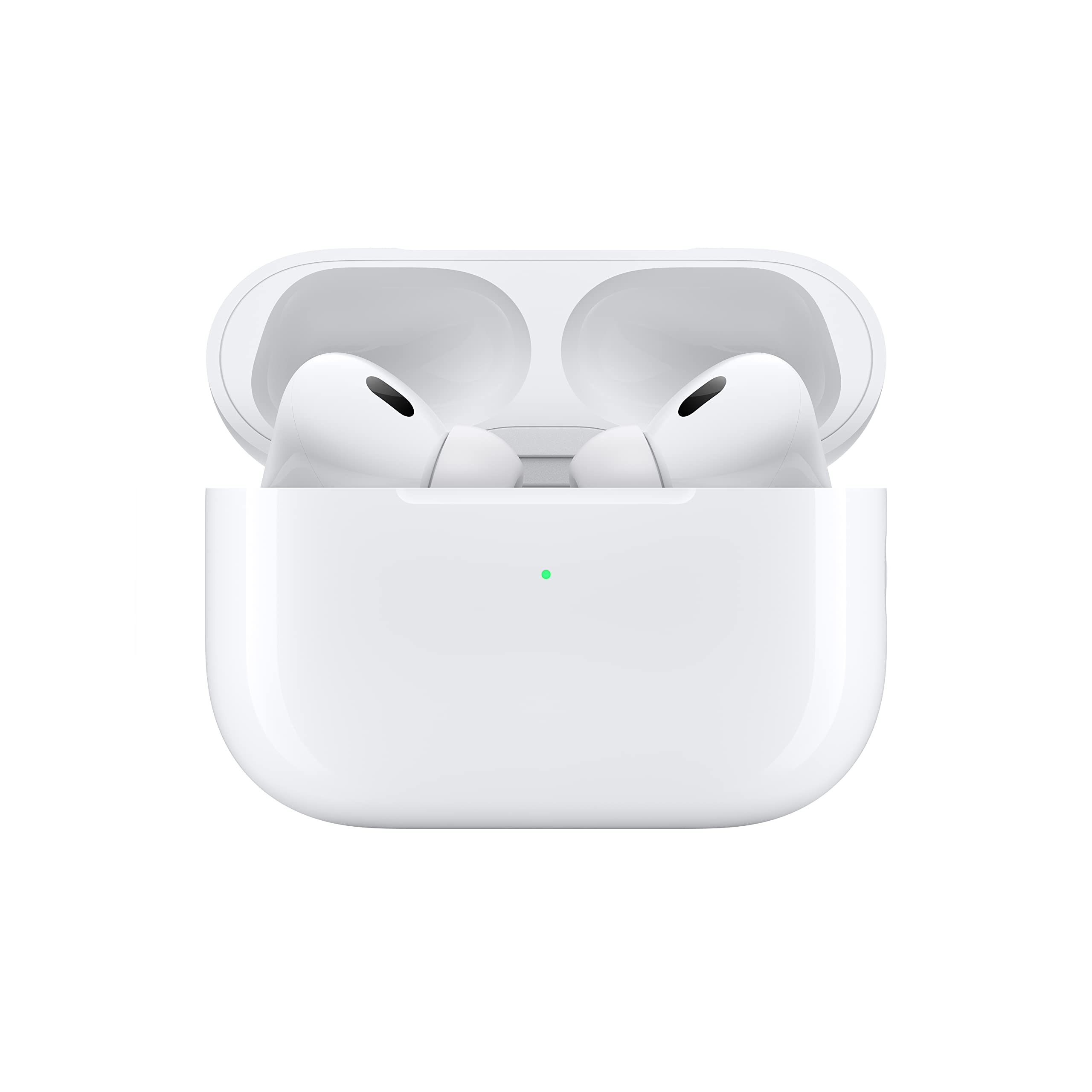 Apple AirPods Pro (2nd Generation) Wireless Ear Buds with USB-C Charging, Up to 2X More Active Noise Cancelling Bluetooth Headphones, Transparency Mode, Adaptive Audio, Personalized Spatial Audio