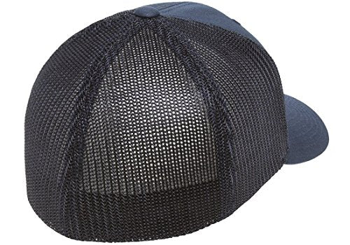 Flexfit Unisex Adult Cotton Twill Fitted Cap Hat Dark Grey