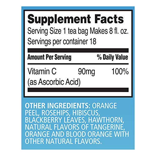 Celestial Seasonings Cold Brew Iced Tea, Citrus Sunrise, Caffeine Free, 18 tea bags (Pack of 6)