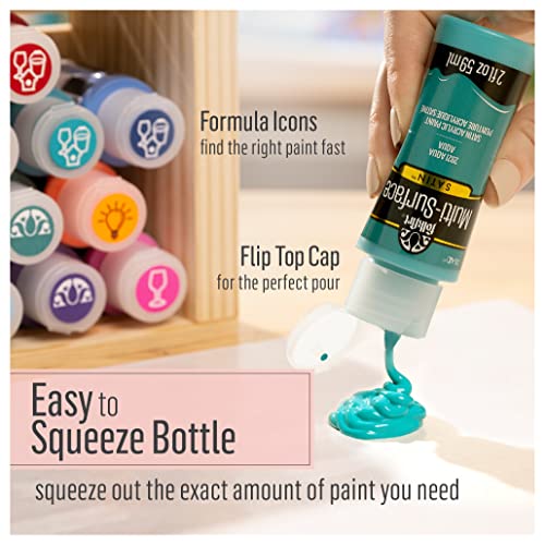 FolkArt Multi-Surface Acrylic Paint (8 oz), , Pure Black