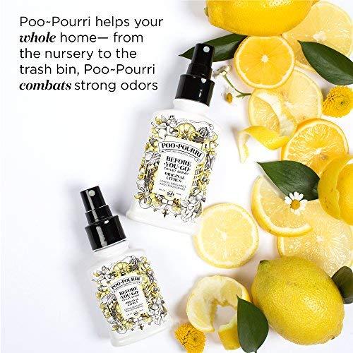 Poo-Pourri Before-You-Go Toilet Spray, Original Citrus, Travel Size 10 mL - Lemon, Bergamot and Lemongrass