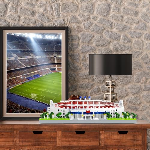 Barcelona Soccer Stadium Micro Blocks Building Sets, Micro Mini Bricks Architecture Building Block Sets for Adults, Football Field Building Blocks Gift for Girls and Boys Aged 14 and Up
