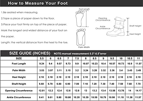 GLOBALWIN Women's Biker Boots Lace up Mid Calf Motorcycle Fashion Festival Boots Combat Riding Military Boots for Women Black Size 11