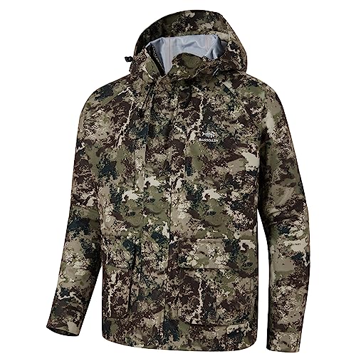 BASSDASH Walker Breathable Waterproof Fishing Hunting Wading Jackets with Silent Outer Fabric for Men Women in 7 Sizes