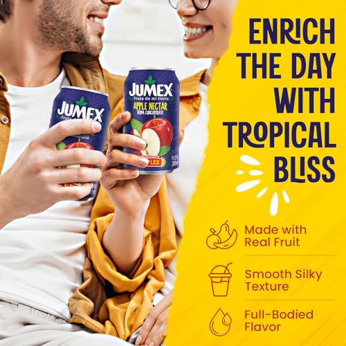 Jumex Strawberry Banana Nectar Juice - Made with Fresh Fruit Puree - Tropical Fruit Juice Concentrate for Smoothie Mix, Cocktail Mixers & Kids Drinks & Beverages - 11.3oz, 1 Pack Canned Drink