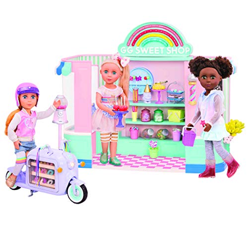 Glitter Girls Sweet Shop Toy Food - Candy Shop Playset With 237 Pieces For 14 Inch Dolls - Pretend Play Toys For 3+ Year Old Girls