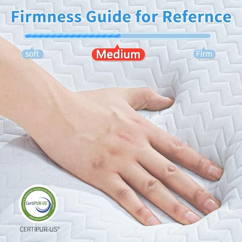 CYMULA Folding Mattress Full Size,4 inch Memory Foam Tri Fold Mattress,Portable Folding Mattress with Washable Cover, Foldable Mattress Topper Full Camping,Guest (52"×73"×4")