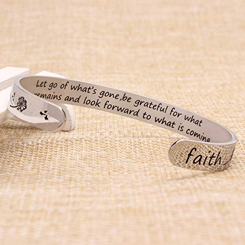 Friend Bracelets Friendship Bracelet Gifts for Friend Birthday Gifts for Her Long Distance Quotes Engraved Cuff Bangle Jewelry