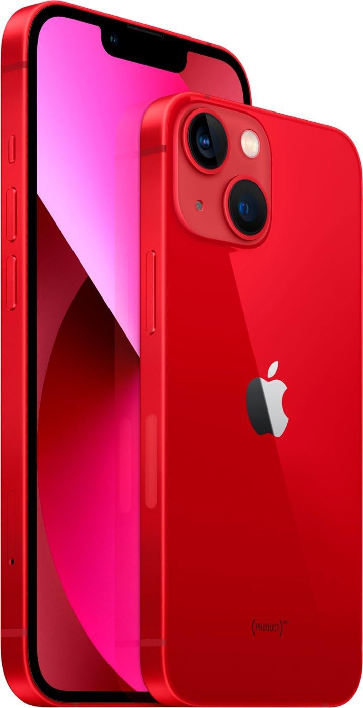 Apple iPhone 13, 128GB, (PRODUCT)RED - Unlocked (Renewed)