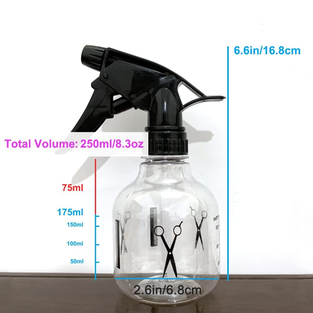 Avenoir Mister Spray Bottle, 250ml Adjustable Spray Storage Container for Hair, Plant and Home Cleaning