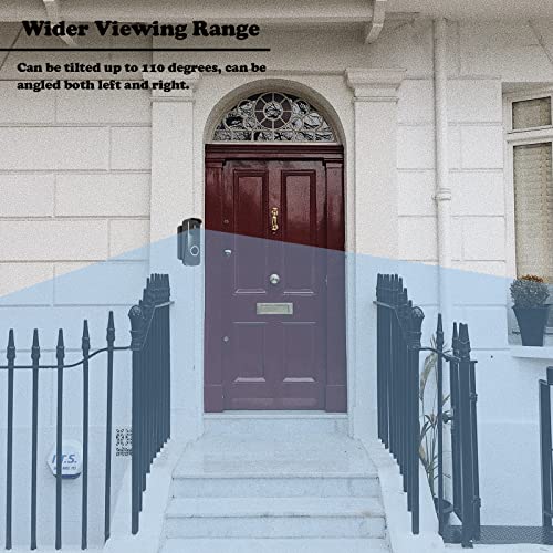 Blink Doorbell Mount, Adjustable Angle Mount Kit (up to 110 Degrees Tilt) for Blink Video Doorbell 2021, Wide Viewing Range Left/Right Adjustable Blink Corner Mount with Mounting Cover (Black)