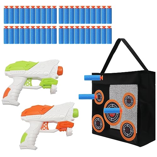 Shooting Practice Target Toy Storage Mesh Bag Compatible with Nerf Darts, Portable & Foldable Dart Zone for Kids Boys Girls 6+