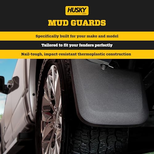 Husky Liners — Front Mud Guards | Fits 2019-2024 Ram 1500 w/OEM Fender Flares, Front Set - Black, 2 Pc | 58131