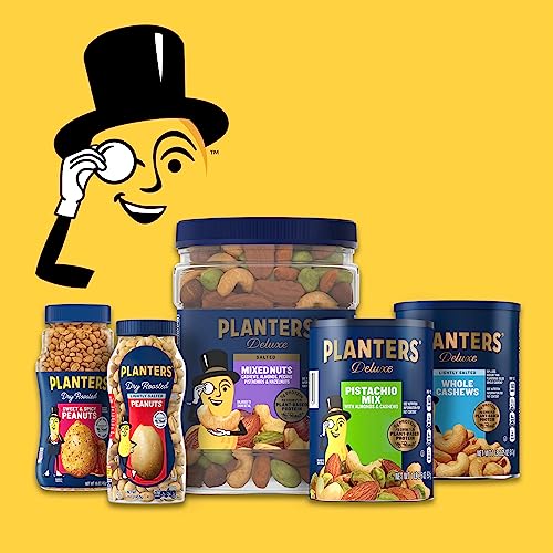 PLANTERS Salted Cocktail Peanuts, Party Snack, Plant-Based Protein, After School Snack, Roasted in Peanut Oil, Salted Nuts, Snack for Adults, Flavored with Sea Salt, Bulk Nuts, Kosher, 2.19lb (2 lb, 30z = 35 oz) Jar