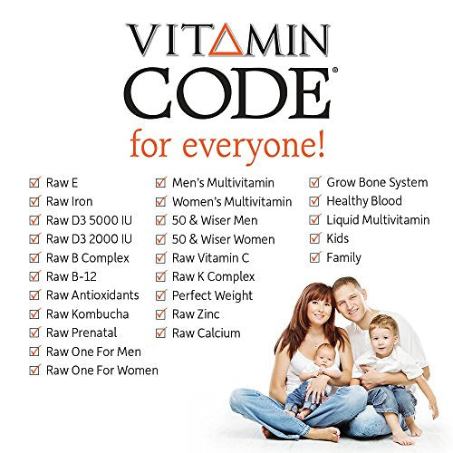 Garden Of Life D3 - Vitamin Code Whole Food Raw D3 Vitamin Supplement, 2000 Iu, Dairy and Gluten Free, Vegetarian, 120 Capsules D3 with Organic Green Cracked Wall Chlorella Plus Probiotics