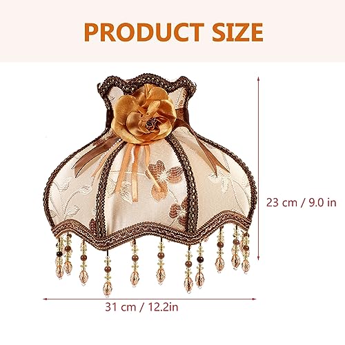 Baluue Home Decor Lampshades for Table Lamp/Pendant Lamp/Floor Lamp 12.18X12.18X9.04inch Red Lamp Shade Clip-Bulb Light Cover Halloween Decor