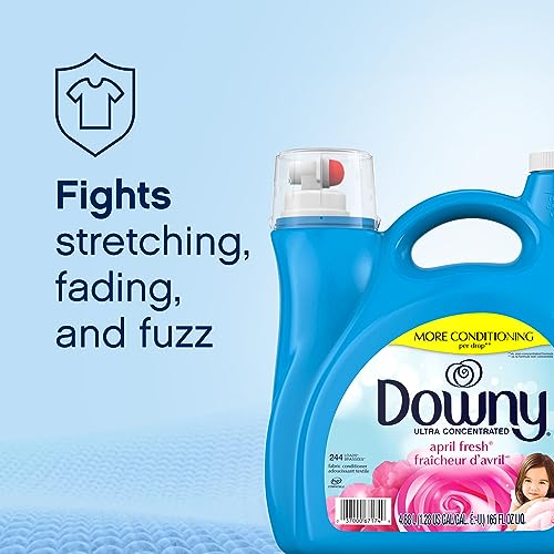 Downy Fabric Softener Liquid, April Fresh Scent, 111 fl oz, 150 Loads