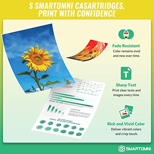 S SMARTOMNI PGI280XXL CLI281XXL Compatible Ink Cartridges Replacement for Canon 280 281XXL PGI-280XXL CLI-281XXL for Canon PIXMA TS702 TR7520 TS6120 TS8220 TR8520 TR8622 TS9100 TS9120 TS9521C 5 Pack