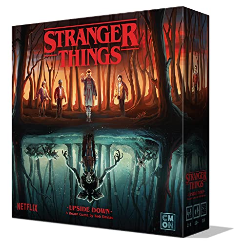 CMON Stranger Things Upside Down Board Game - Cooperative Play with Detailed Miniatures, Two Seasons of Gameplay, Strategy Game for Kids & Adults, Ages 12+, 2-4 Players, 60 Minute Playtime