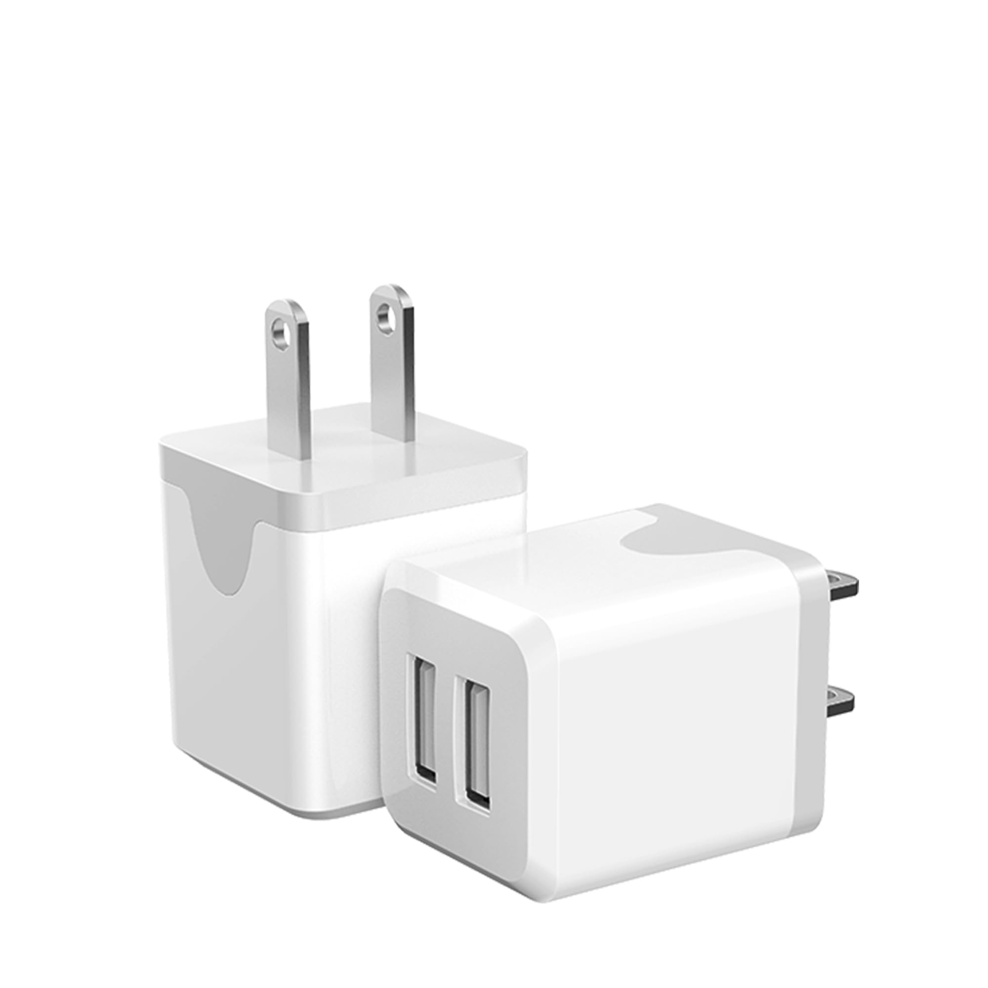 USB Wall Charger, USB Charger Block，Dual Port USB Cube Charger，Power Adapter Charging Plug Box Brick for Phone 16/15/14/13/12/11/Pro Max/SE/XS/XR/X,Android Phones, and More 【2Pack】