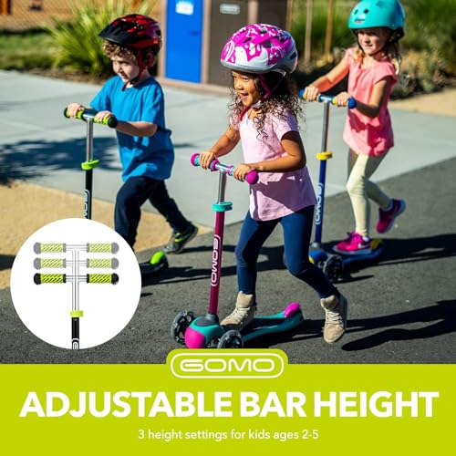GOMO Three Wheel Scooter For Kids 2-5 Years Old - Toddler Scooter for Kids Ages 3-5 - Toddler Scooter 2 Year Old - 3 Wheel Scooter for Kids Ages 3-5, Kids Scooter for Boys & Girls Patinetas Para Niñas