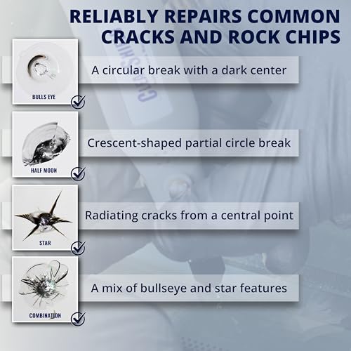 Clearshield Windshield Repair Kit - Window Rock Chip Repair Kit - Cracked Windshield Repair Kit - Auto Glass Repair Kit for 1000+ Repairs