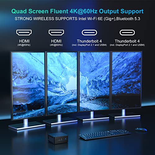 Intel NUC 13 Pro NUC13ANHi7 VPro Arena Canyon Mini PC, Core i7-1360P, 32GB RAM, 1TB SSD, Mini Computers Windows 11 Pro for Business Home Office, Support 8K/4K Quad Display/Wifi 6E/BT 5.3/Thunderbolt 4