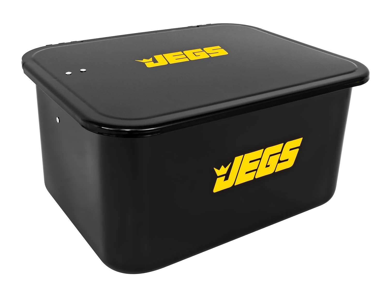 JEGS 5-Gallon Portable Parts Washer | 3.5 Gallon Solvent Capacity | 3.96 Gallon Per Minute Max Pump Output | Heavy Duty Steel | Powder Coated Black with JEGS Logo