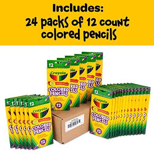 Crayola Bulk Colored Pencils for Kids (24pk), Bulk School Supplies For Teachers, Back to School Classroom Supplies, 12 Colors [Amazon Exclusive]