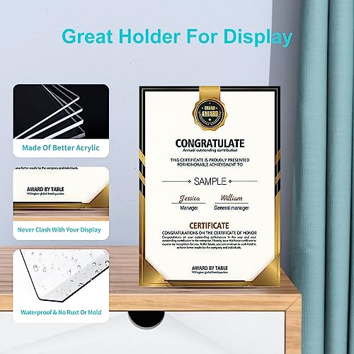 Boloyo Acrylic Book Stand Without Ledge,6 Inch 4PC Clear Acrylic Display Easel Transparent Display Stand Holder Tablet Holder for Displaying Pictures,Books,Artworks, CDs