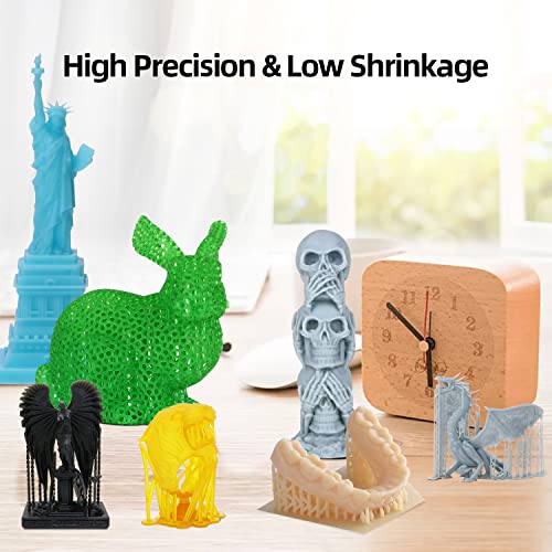 ANYCUBIC 3D Printer Resin, 405nm High Precision Fast Curing UV Photopolymer Resin for LCD 3D Printing, 1kg Black