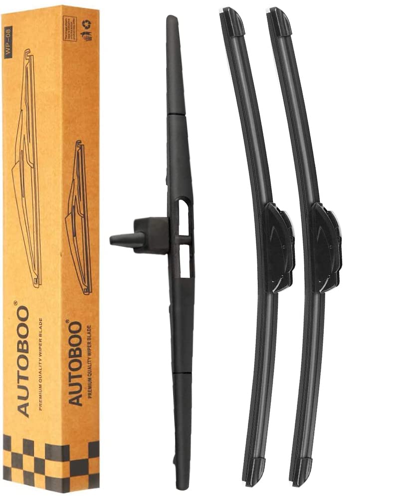 AUTOBOO Replacement for Honda Pilot Rear and Front Windshield Wiper Blade 2009-2015,3 Pieces 22"+21"+14 inch…