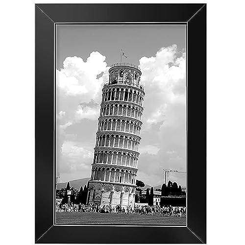 Nacial 4x6 Picture Frame, Black Picture Frames Display 3.5x5 Photos with Mat or 4x6 Without Mat, Photo Frames Collage for Wall and Table Mounting