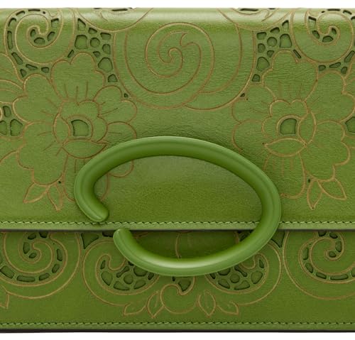 Oscar de la Renta, Laser Cut O Pochette, Fern