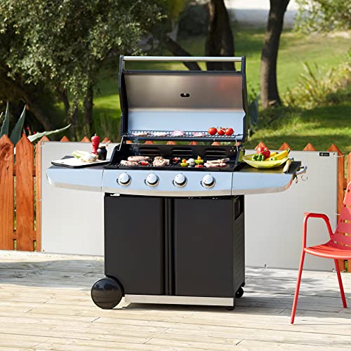 FLASLD Aluminum Heat Shield Mat for Deck Fence, Railing, Grill, Stove, Oven and Refrigerator, Fireproof Cover and Screen Protect Deck Railing from Grill (20×30 inch)