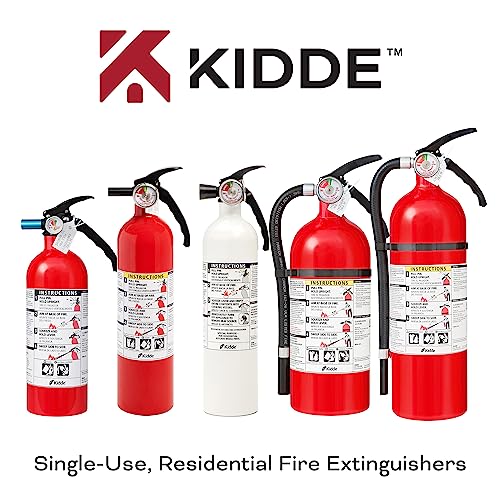 Kidde Kitchen Fire Extinguishers for Home & Office Use, 2 Pack: One 1-A:10-B:C and One Specialty Kitchen Extinguisher, Wall Mount & Strap Brackets Included