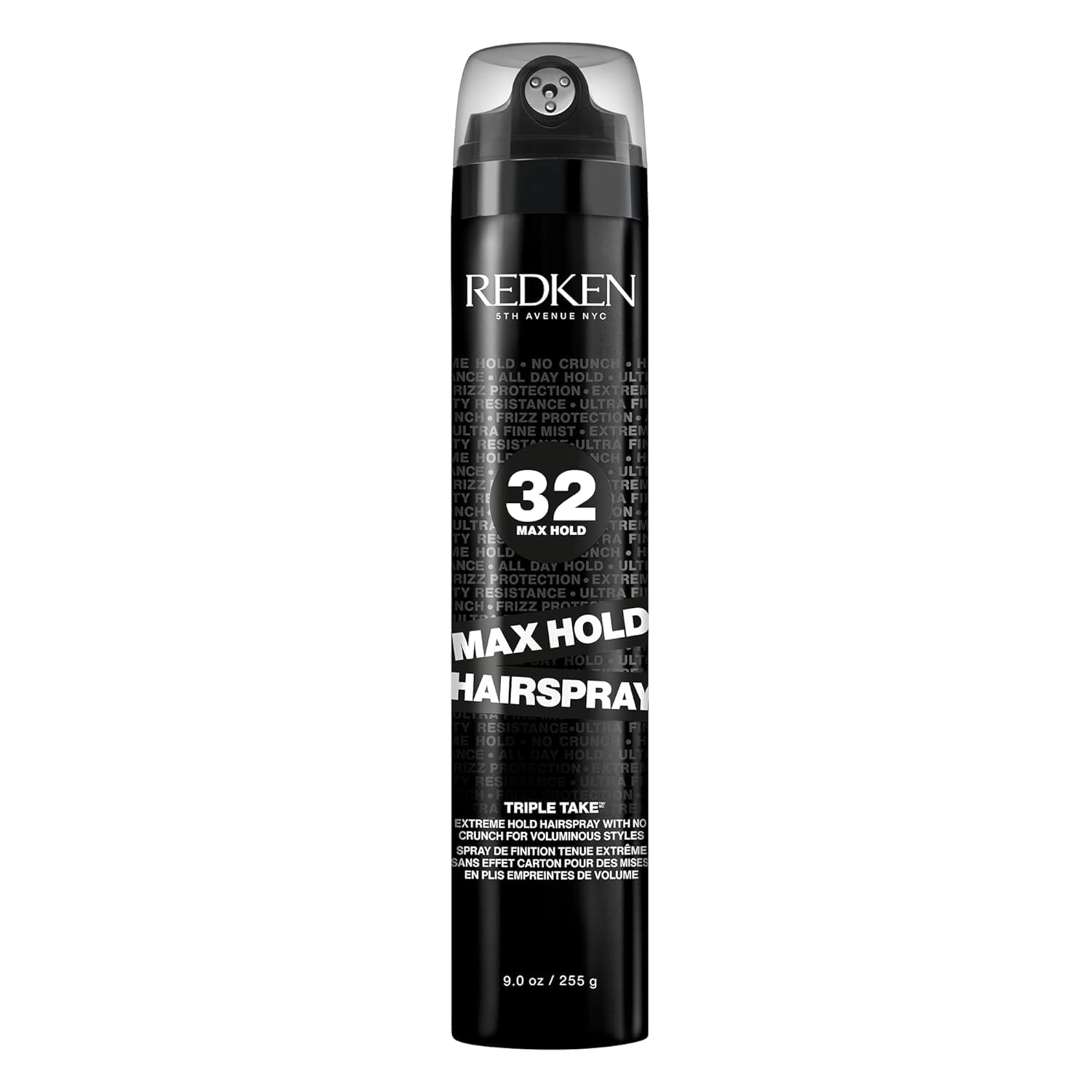 Redken Max Hold Hairspray 32 | Extreme Maximum High Hold Hairspray | Long-Lasting Lift & Body | All-Day Style Control | Dry Finish | 24 Hour Humidity Resistance | | For All Hair Types | 9 Oz