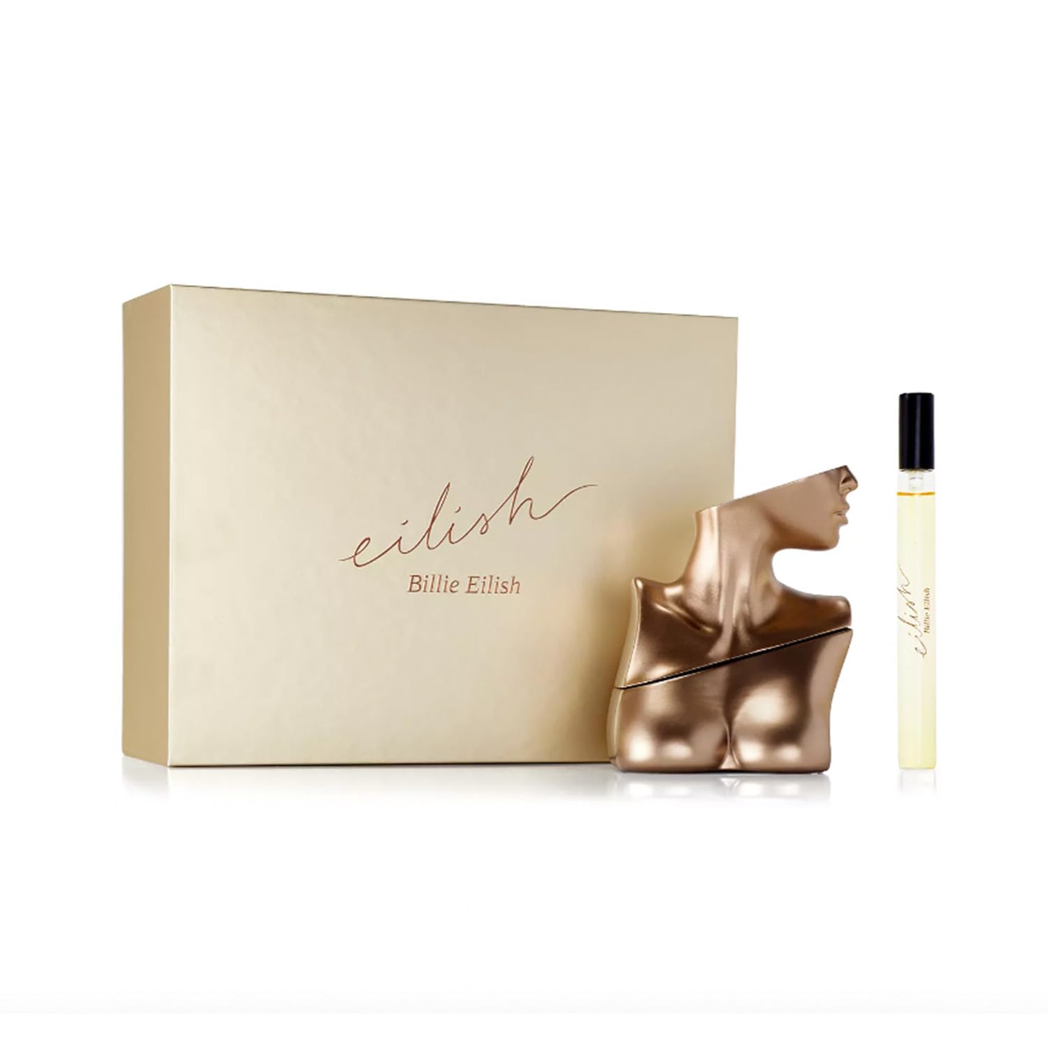 Billie Eilish Eau de Parfum Fragrance Gift 2 PC Set for Women, 3.4 Fl Oz Spray + 0.33 Fl Oz Travel Size, Notes of Sugared Petals, Vanilla & Musk