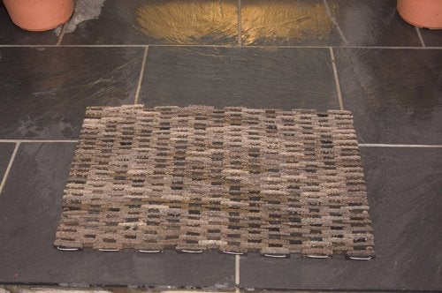 Durable Corporation-400S2436 Dura-Rug Recycled Fabric Tire-Link Outdoor Entrance Mat, 24" x 36",Black
