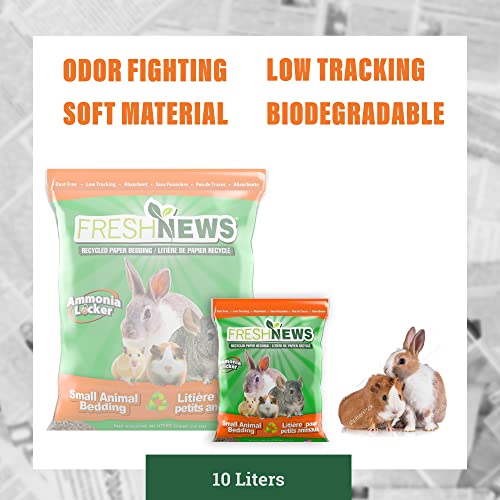 Fresh News Recycled Paper Bedding, Small Animal Bedding, 10 Liters
