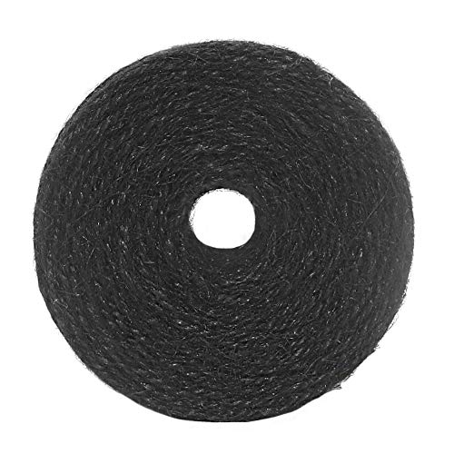 Vivifying 656 Feet Black Jute Twine, Natural 2mm Jute Cord for Crafts, Halloween Wrapping, Garden (Black)
